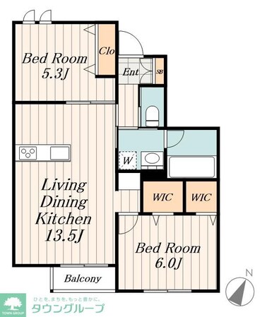 Maison Nakamurabashiの物件間取画像